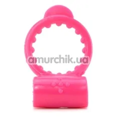 Виброкольцо Neon Vibrating Cockring, розовое - Фото №1