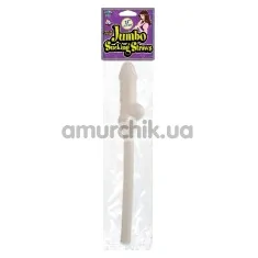 Коктейльна трубочка у формі пеніса Jumbo Sucking Straw світиться в темряві - Фото №1