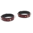 Фіксатори для ніг Liebe Seele Wine Red Leather Thigh Cuffs with Rose Gold Hardware S, бордові - Фото №2