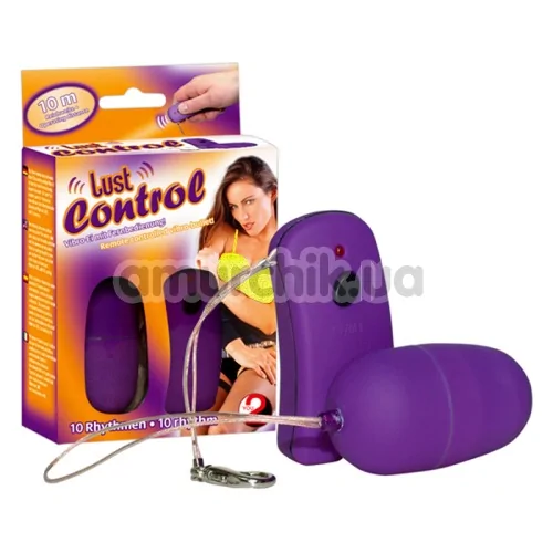 Виброяйцо с дистанционным пультом Lust Control фиолетовое
