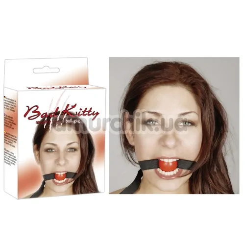 Кляп Bad Kitty Naughty Toys Ball Gag, красный