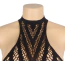 Платье Star Night Seductive See-Through Fishnet Halter Dress, черно-красное - Фото №9