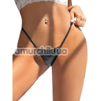 Трусики-стрінги Star Night Vinyl Bikini Panties, чорні - Фото №1
