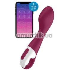 Вибратор для точки G с подогревом Satisfyer Hot Spot, бордовый - Фото №1