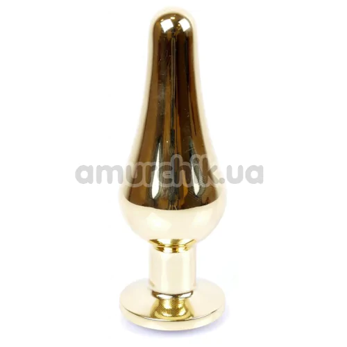 Анальная пробка со светло-розовым кристаллом Boss Series Exclusivity Jewellery Gold Plug, золотая