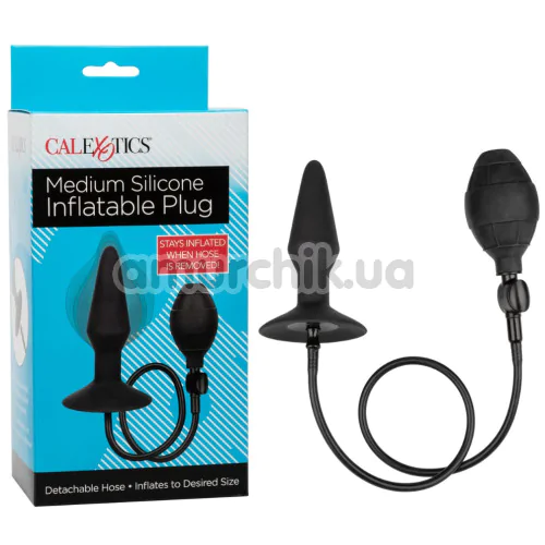 Анальный расширитель Silicone Inflatable Plug M, черный