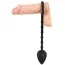 Анальная пробка с одним эрекционным кольцом Intense Plug Cock & Ball Ring, черная - Фото №3