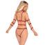 Боди с фиксаторами для рук Bad Kitty Naughty Toys Strap Body, красное - Фото №5