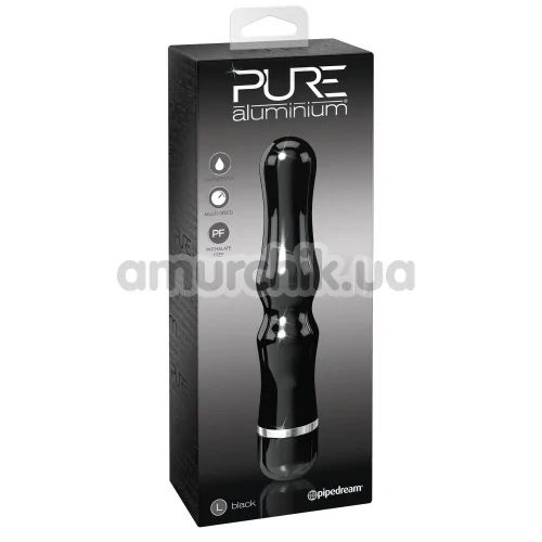 Вибратор Pure Aluminium Large, черный