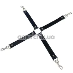 Ремінці для фіксаторів Art of Sex 4 Way Connector, чорні - Фото №1