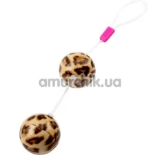 Вагінальні кульки Hi Basic The Leopard Ball, леопардові - Фото №1