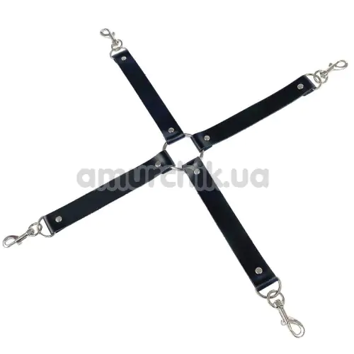 Ремінці для фіксаторів Art of Sex 4 Way Connector, чорні - Фото №1