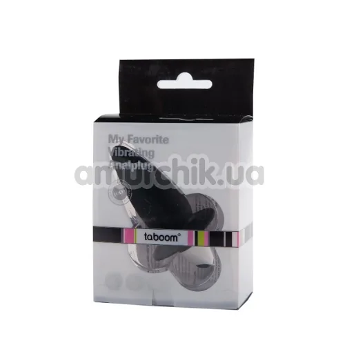 Анальная пробка с вибрацией My Favorite Vibrating Analplug, черная