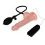 Вібратор Inflatable Realistic Cock 19.3 см, тілесний - Фото №4