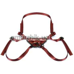Трусики для страпона Liebe Seele Wine Red Strap-On Harness, бордові - Фото №1