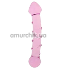 Фаллоимитатор LoveToy Glass Romance GS05, розовый - Фото №1