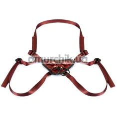 Трусики для страпона Liebe Seele Wine Red Strap-On Harness, бордовые - Фото №1