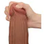 Фаллоимитатор Sliding-Skin Dual Layer Dong King Sized 12, светло-коричневый - Фото №13