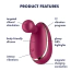 Клиторальный вибратор Satisfyer Spot On 1, бордовый - Фото №7