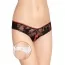 Трусики-стринги женские Panties черные (модель 2392)