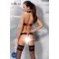 Комплект Passion Free Your Senses Aziza Set, черно-красный: бюстгальтер + пояс для чулок + трусики-стринги - Фото №6