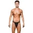 Трусы-стринги мужские Microfiber Sport Thong, черные - Фото №1