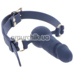 Кляп з фалоімітатором Taboom Silicone Supreme Penis Gag, синій - Фото №1
