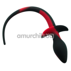 Анальна пробка з хвостом Anal Plug With Tail AN16062-R, червона - Фото №1