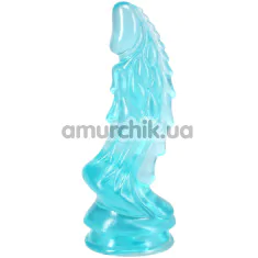Фаллоимитатор Doc Johnson Crystal Jellies Invader 8.5, бирюзовый - Фото №1