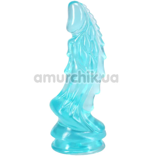 Фаллоимитатор Doc Johnson Crystal Jellies Invader 8.5, бирюзовый - Фото №1