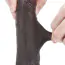 Фалоімітатор Sliding-Skin Dual Layer Dong 7, коричневий - Фото №14