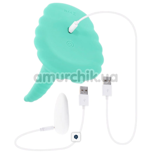 Вибратор Evolved Tentacle Grinder, бирюзовый