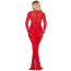 Платье Leg Avenue Lace and Net Bodycon Gown, красное - Фото №3
