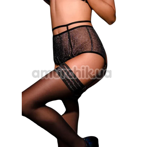 Трусики OhMyG! Las Vegas Garter Belt Panty LV012, чорні