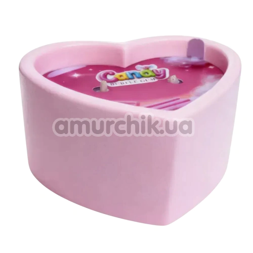 Свеча для массажа Candy Heart Bubble Gum - жвачка, 70 мл