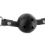 Кляп Fetish Tentation Premium Leather Gag With Stiff Ball, чорний - Фото №2