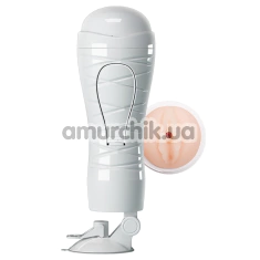 Мастурбатор з вібрацією Crazy Bull Flora Vagina 00900T48Z, білий - Фото №1