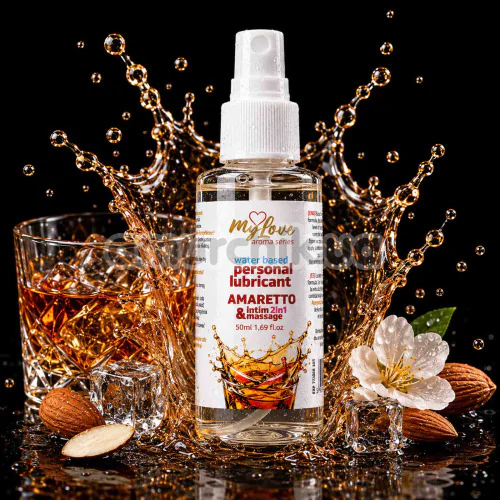 Масажний лубрикант MyLove Aroma Series Personal Lubricant 2in1 Amaretto - амаретто, 50 мл
