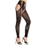Колготки Leg Avenue Seamless Opaque Footless Suspender Hose, черные - Фото №2