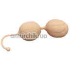Вагинальные шарики Loveshop Silicone Flower Kegel Balls, оранжевые - Фото №1