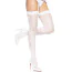 Чулки Leg Avenue Butterfly Back Seam Thigh Highs, белые - Фото №2