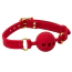 Кляп DS Fetish Silicone Smooth Ball Gag S, красный - Фото №1