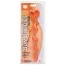 Анальная цепочка Bum Buddies Anal Beads Silicone Swirl, оранжевая - Фото №2