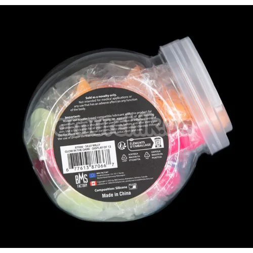 Набор фаллоимитаторов Addiction Silly Willy Glow in the Dark, светящийся в темноте