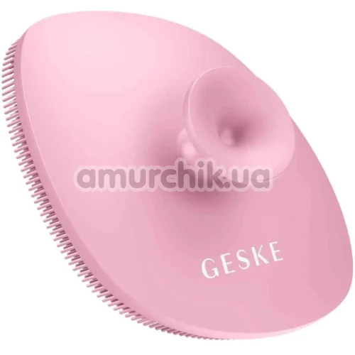 Щетка для лица Geske Facial Brush 4 in 1 Suction Mount, светло-розовая
