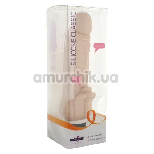 Вибратор Silicone Classic Stim, телесный