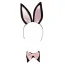 Костюм зайчика Cottelli Collection Costumes 2470608 чёрный: боди + галстук-бабочка + ушки - Фото №4