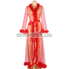 Пеньюар Star Night Sensual Feather Night Robe, червоний - Фото №1