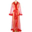 Пеньюар Star Night Sensual Feather Night Robe, красный - Фото №1