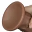 Вибратор Realistic Chubby Dildo 10.5, коричневый - Фото №11